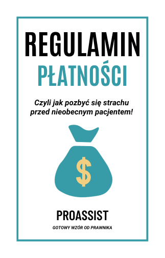 Okładka regulaminu płatności do pobrania ze strony proassist.pl