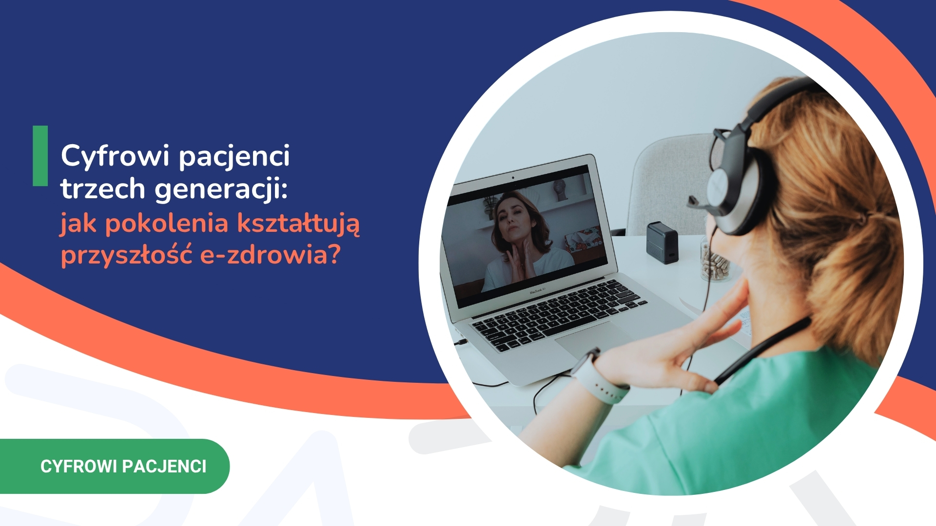Konsultacja telemedyczna podczas rozmowy online dwóch osób na temat cyfrowych pacjentów.