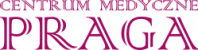 Centrum Medyczne Praga logo w kolorze fioletowym.