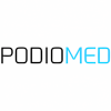 Logo z napisem "PODIOMED", czarny "PODIO", niebieski "MED", białe tło.